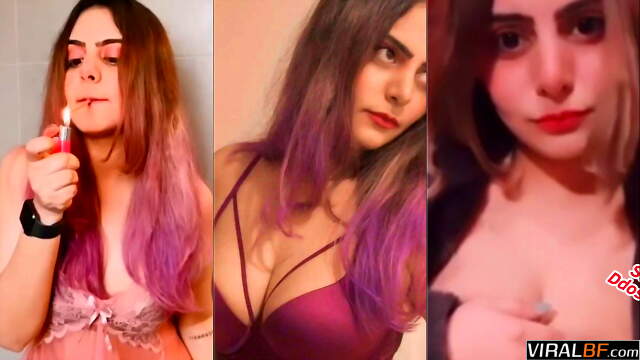 ASHMITA Beautiful Influencer Showing Pressing Boobs with Full Face