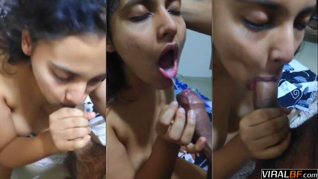 Indian College Girl Deepthroats Professors Hard Cock Swallows Creampie In Uncut Video
