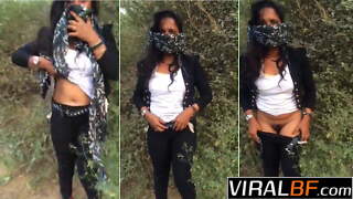 Naughty Cheating GF’s Punishing Outdoor Hardcore Strip Show