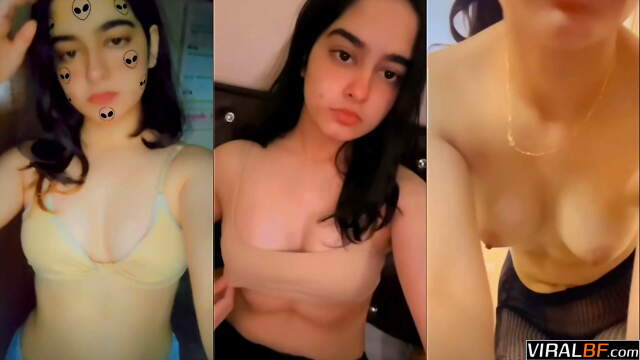 Pretty Hijabi Girl Nude Boobies Play & Ass Show