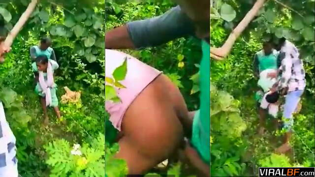 Real Indian Scandal Desi Local Amateur Outdoor Group Sex