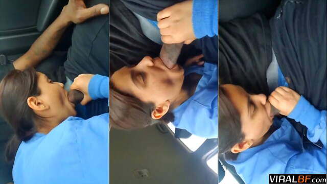 Risky Car Romance: Intense Desi Blowjob and Public Seduction