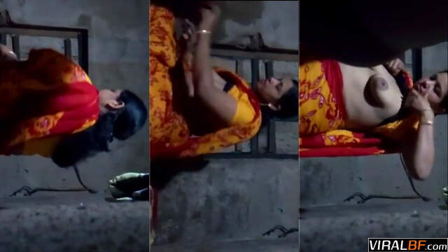 Village Woman Saree Strips Boobs Touches Neighbor Dick